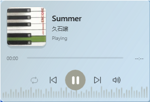 DeskBox music widget