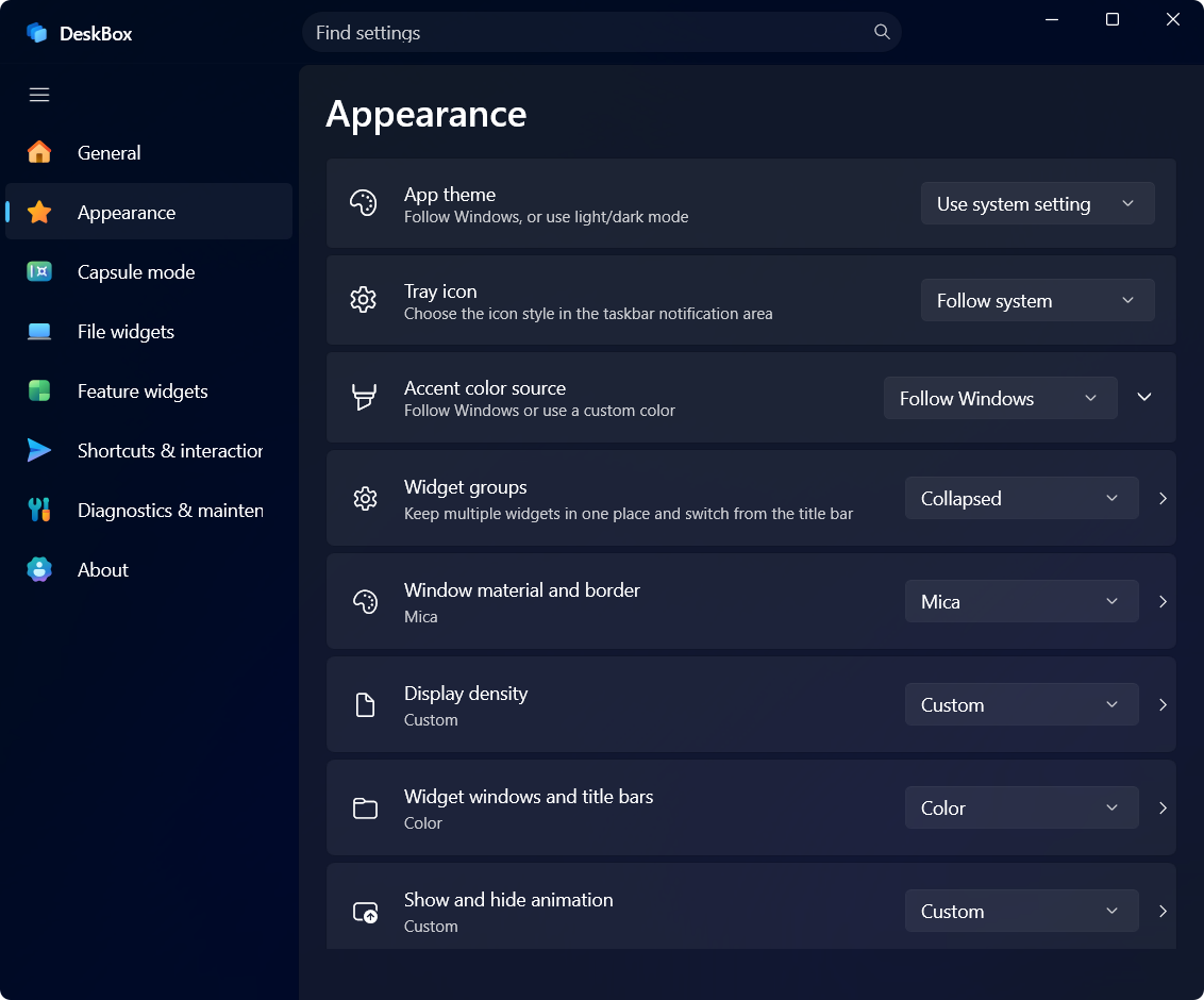 Appearance